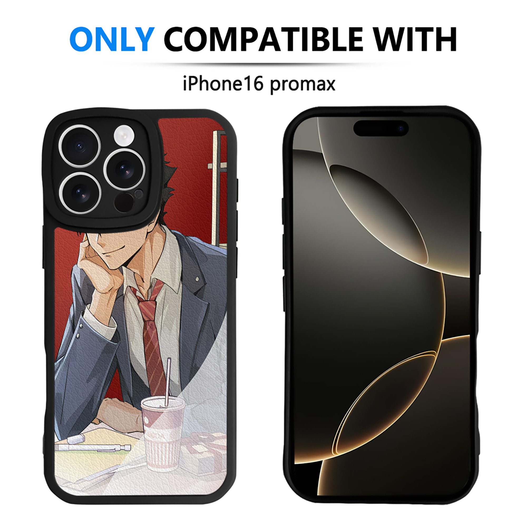 （画像用） ハイキュー!! Haikyu!! 【iPhone 16シリーズ対応】シリコンスマホケース（レザー調） 材質：シリコン